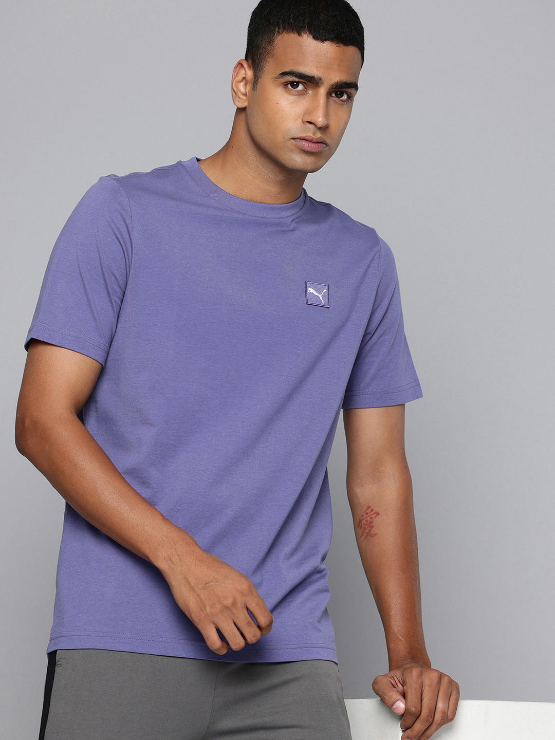 Puma Elevated Short Sleeves Pure Cotton Outdoor T-shirt