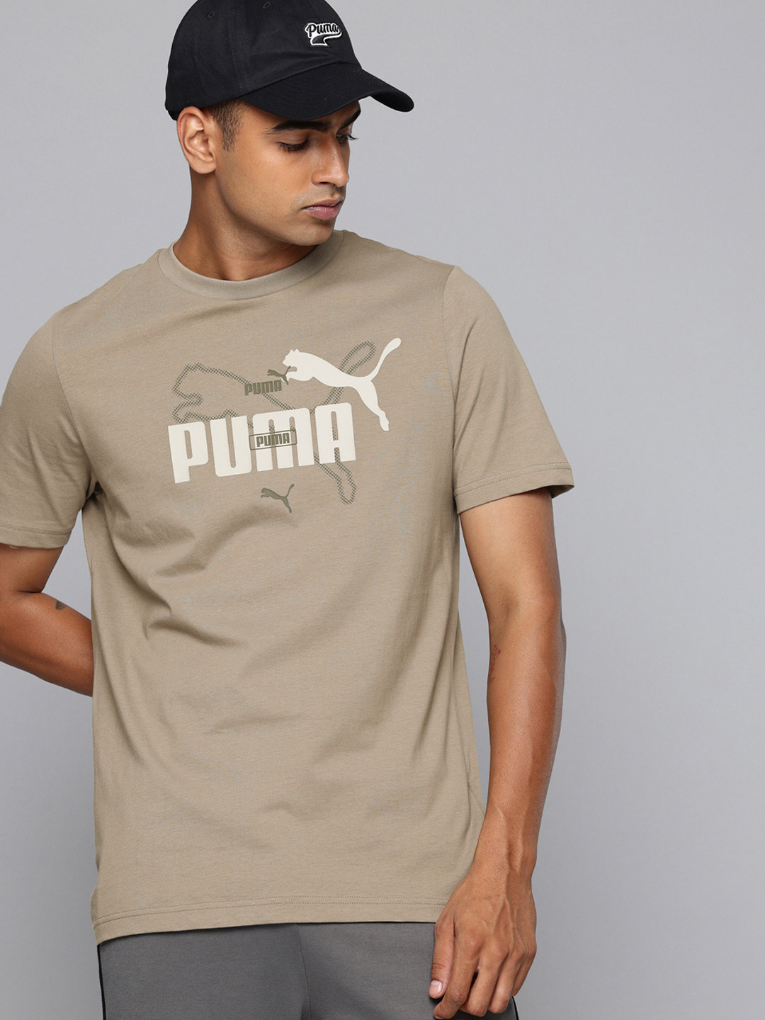Puma Pure Cotton Brand Logo Printed Summer T-shirt