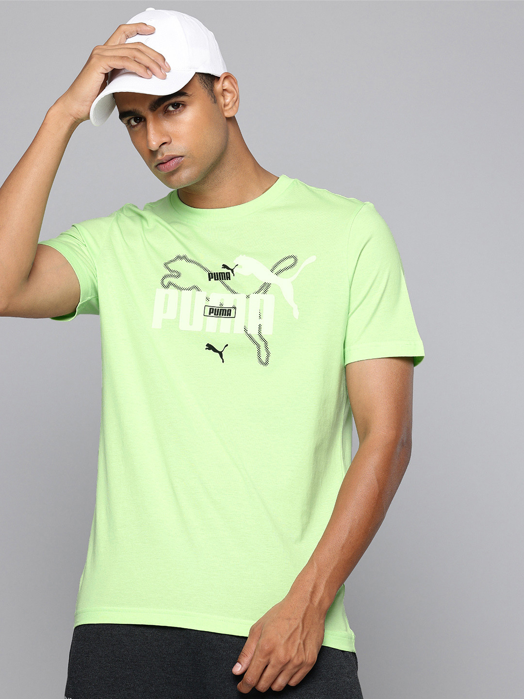 Puma Pure Cotton Brand Logo Printed Summer T-shirt