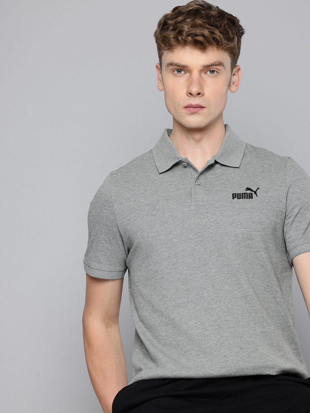 Puma No. 1 Logo Pique Polo Collar Outdoor T-shirt