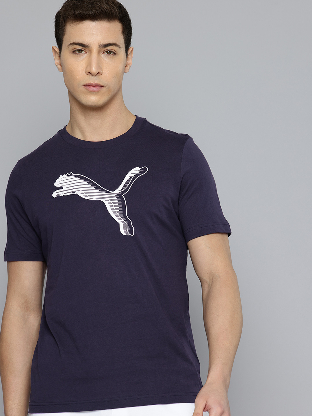 Puma Graphics Cat Logo Printed Pure Cotton Outdoor T-shirt