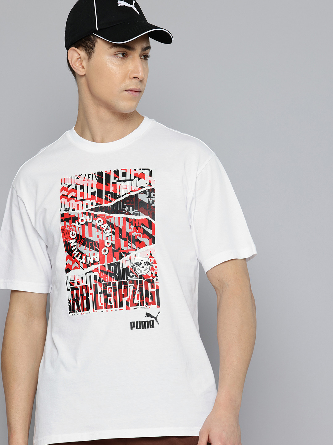 Puma RB Leipzig ftblNRGY+ Printed Relaxed Fit Football T-shirt