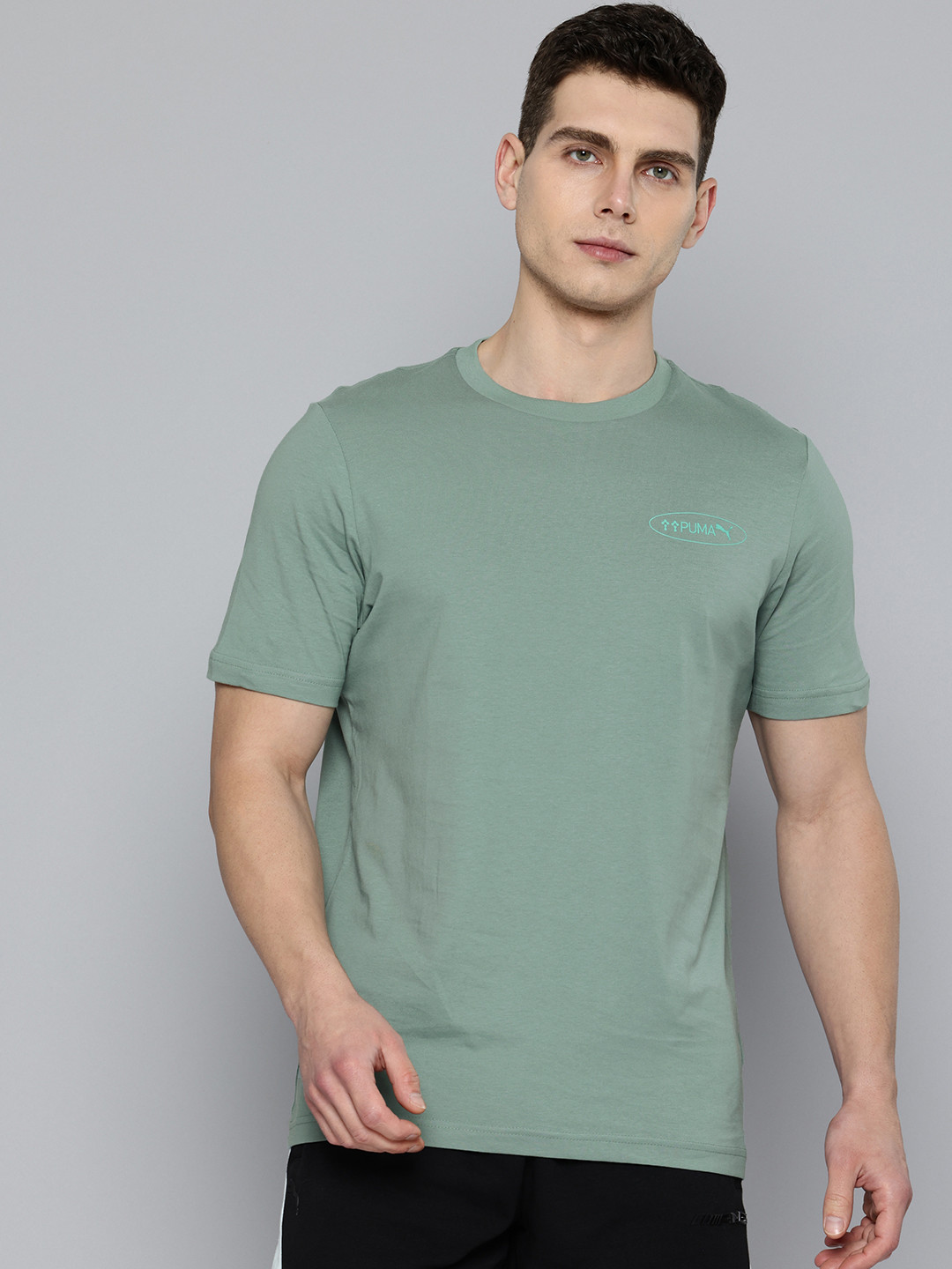 Puma Graphics 3 Circles Brand Logo Printed T-shirt