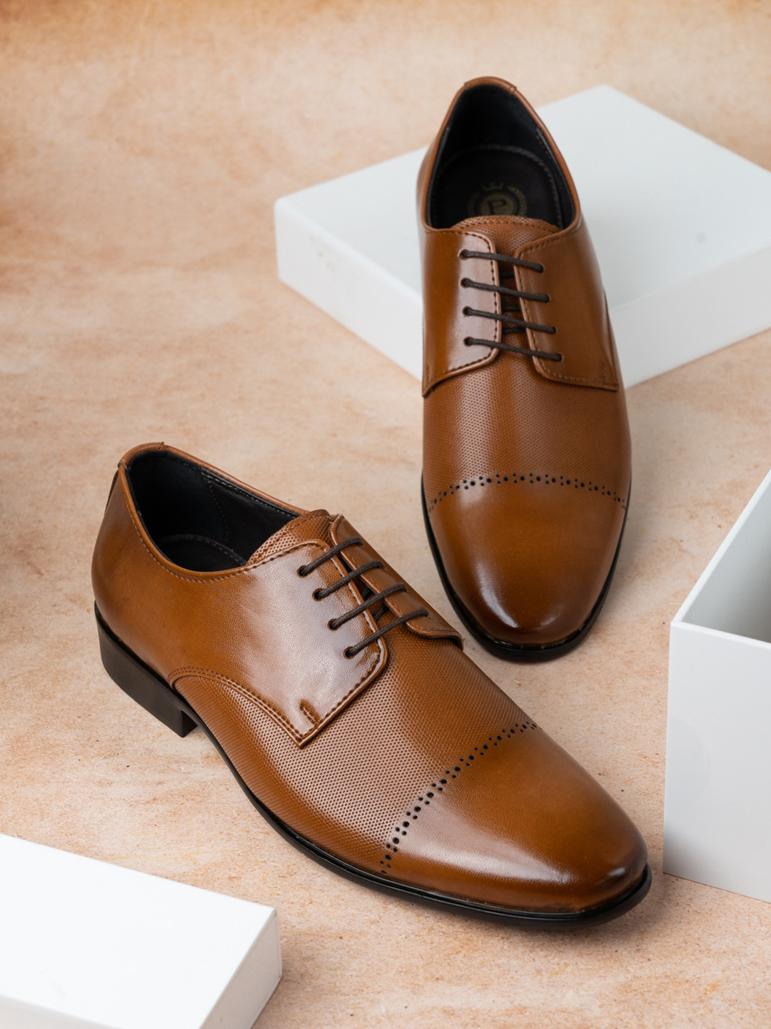 PRIVO by Inc.5 Men Pointed Toe Formal Derby Shoes