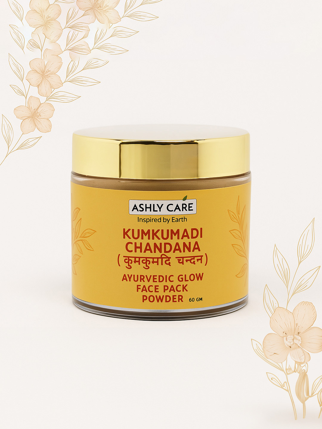 ASHLY CARE Kumkumadi Chandana Ayurvedic Glow Powder For Face & Skin - 60 g