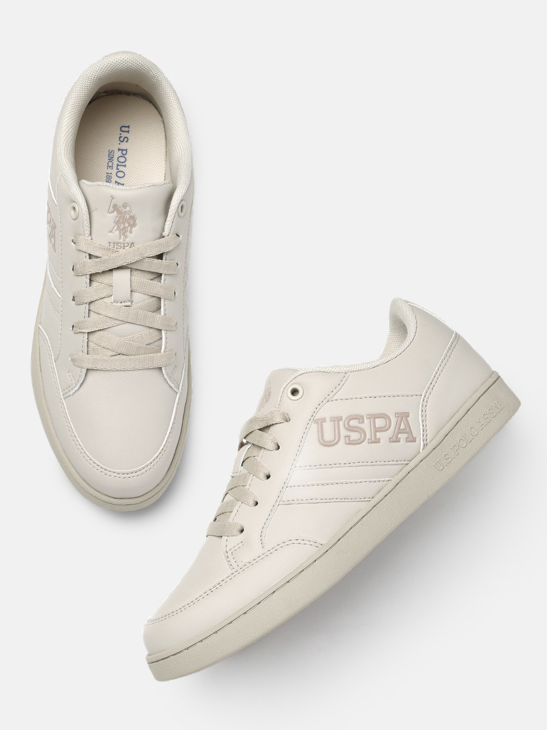 U.S. Polo Assn. Men GALA Brand Logo Patterned Sneakers