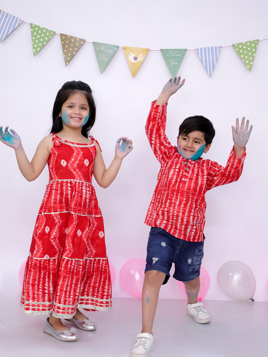 BownBee Floral Print Fit & Flare Midi Dress