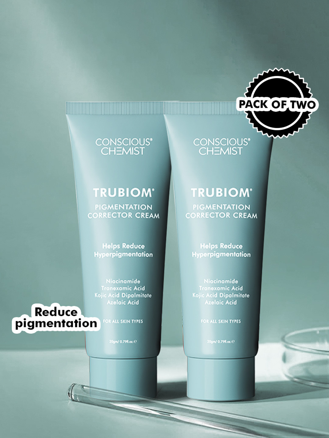 Conscious Chemist Set of 2 Turbiom Anti-Pigmentation Corrector Moisturizer - 20 g each
