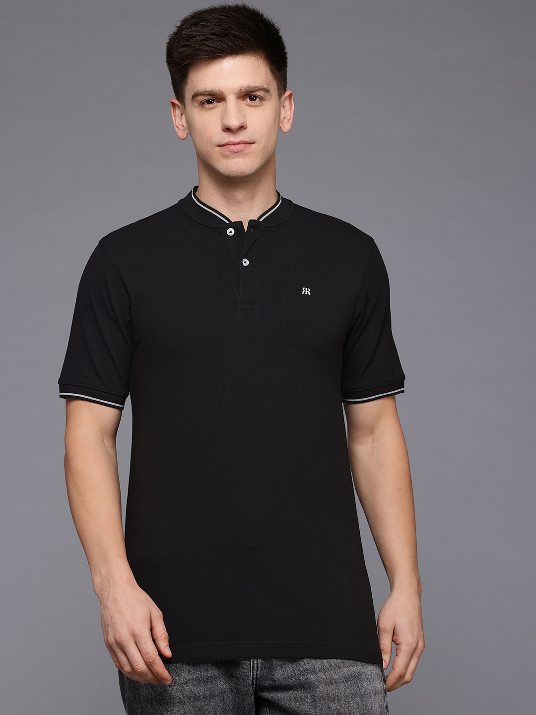 Raymond Henley Neck Pure Cotton Modern Fit T-shirt