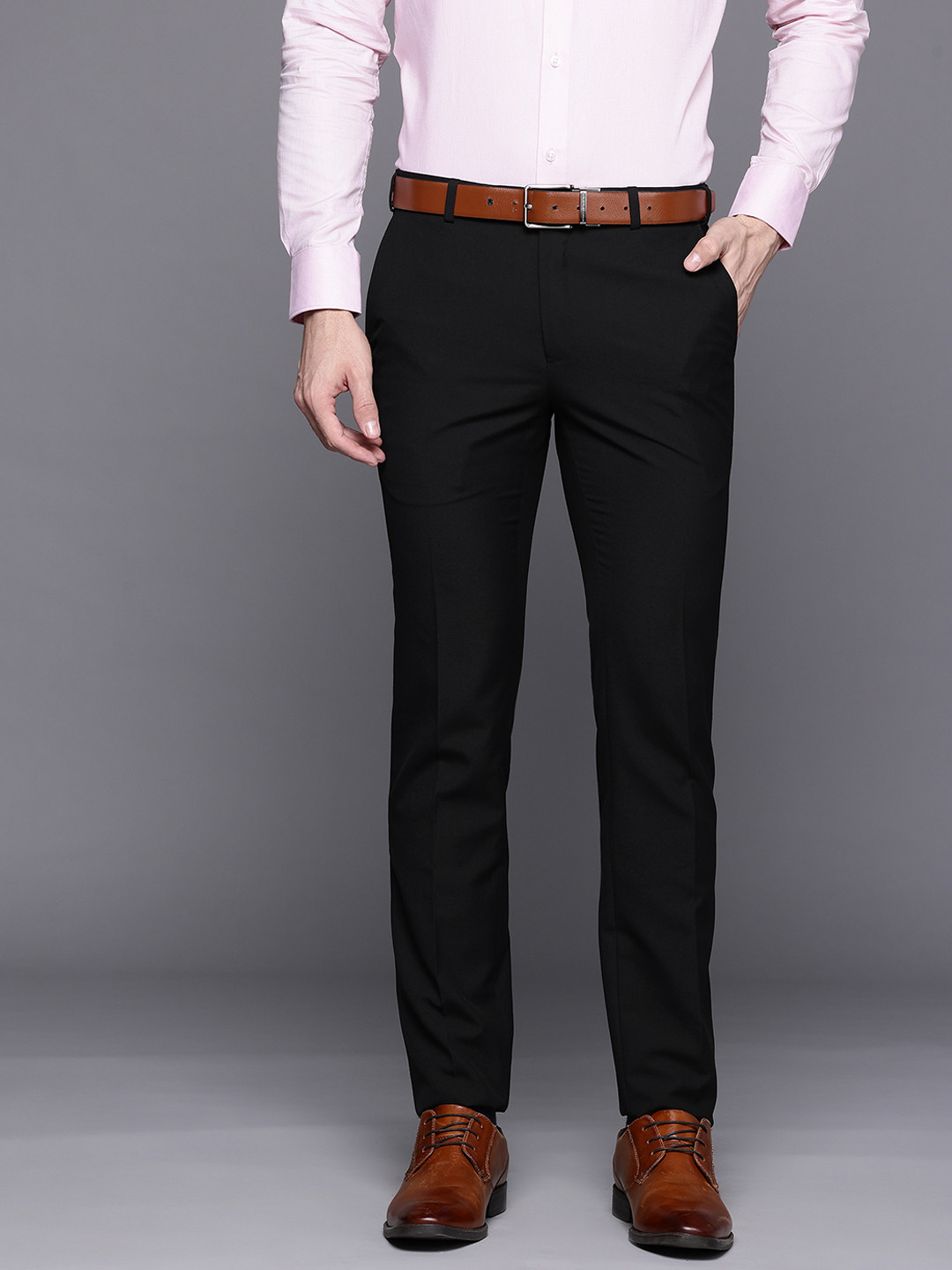 Raymond Men Slim Fit Formal Trousers
