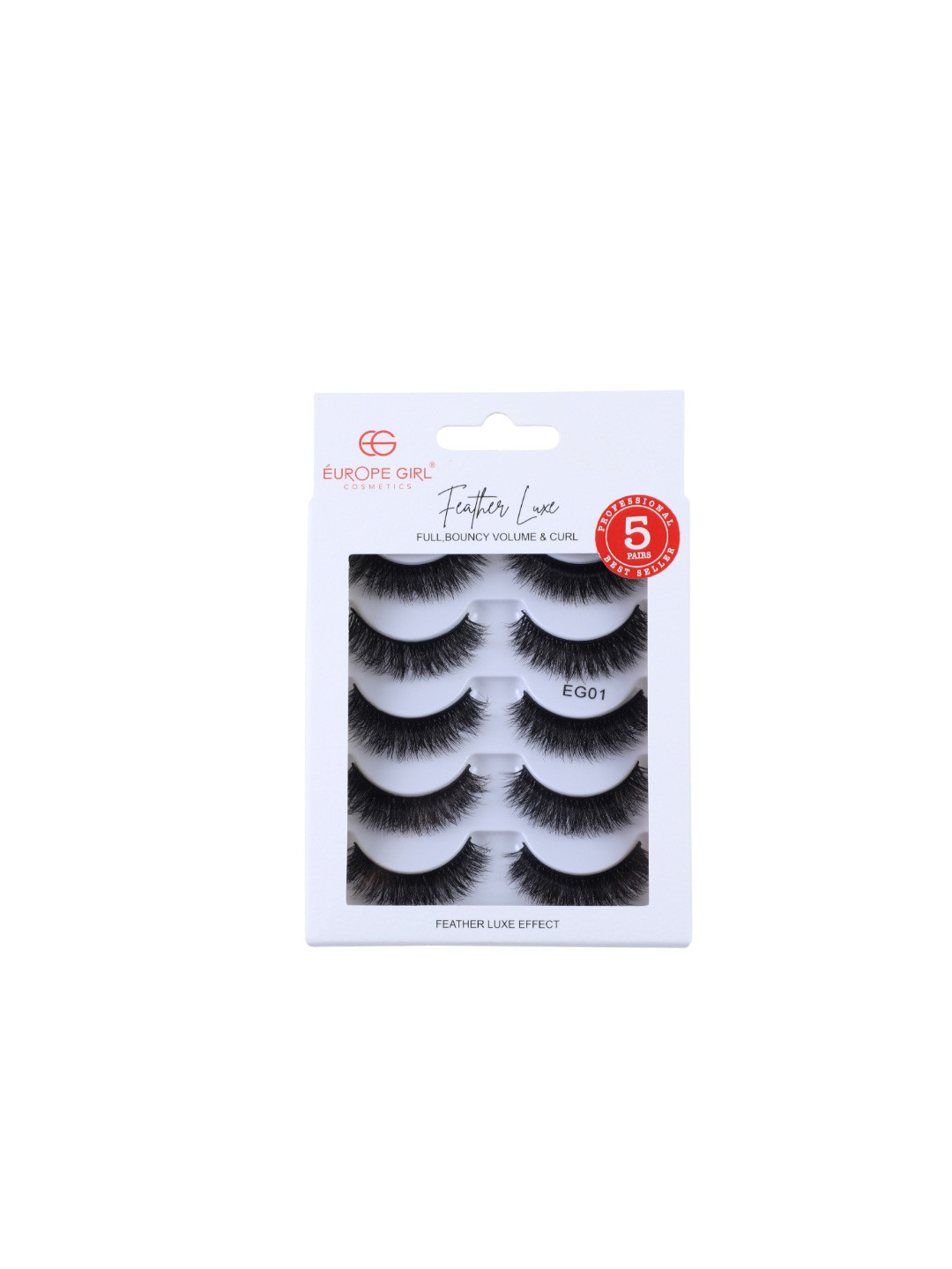 EUROPE GIRL Set Of 5 Feather Luxe Eyelashes- EG01