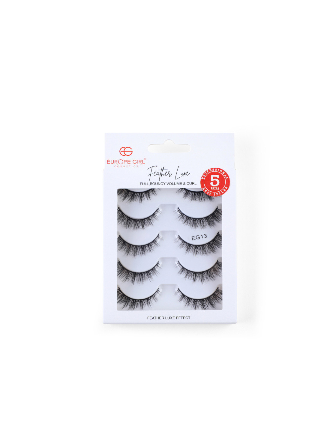 EUROPE GIRL Feather Luxe Eyelashes - 5 Pairs - EG13