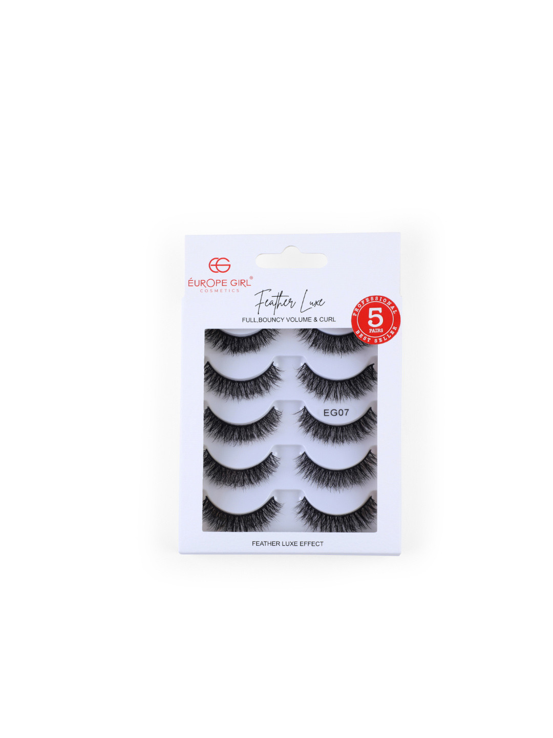 EUROPE GIRL Feather Luxe Eyelashes - 5 Pairs - EG07