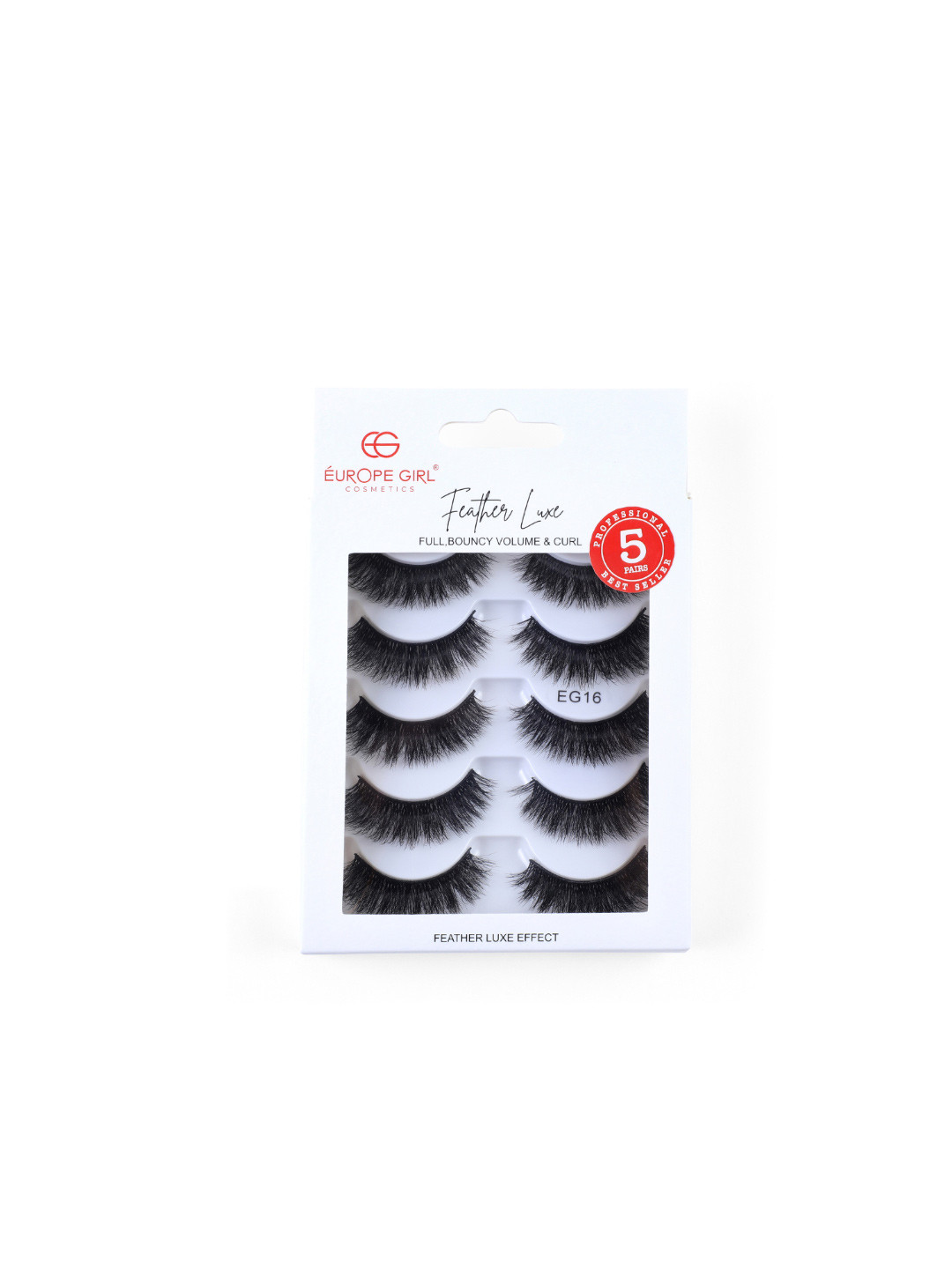 EUROPE GIRL Set Of 5 Feather Luxe Eyelashes- EG16