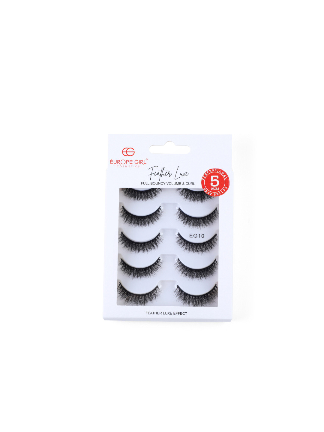 EUROPE GIRL Feather Luxe Eyelashes - 5 Pairs - EG10