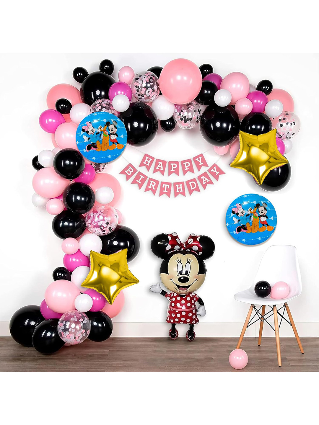 Special You 78-Pcs Pink Minnie Mouse Theme Birthday DecorationKit