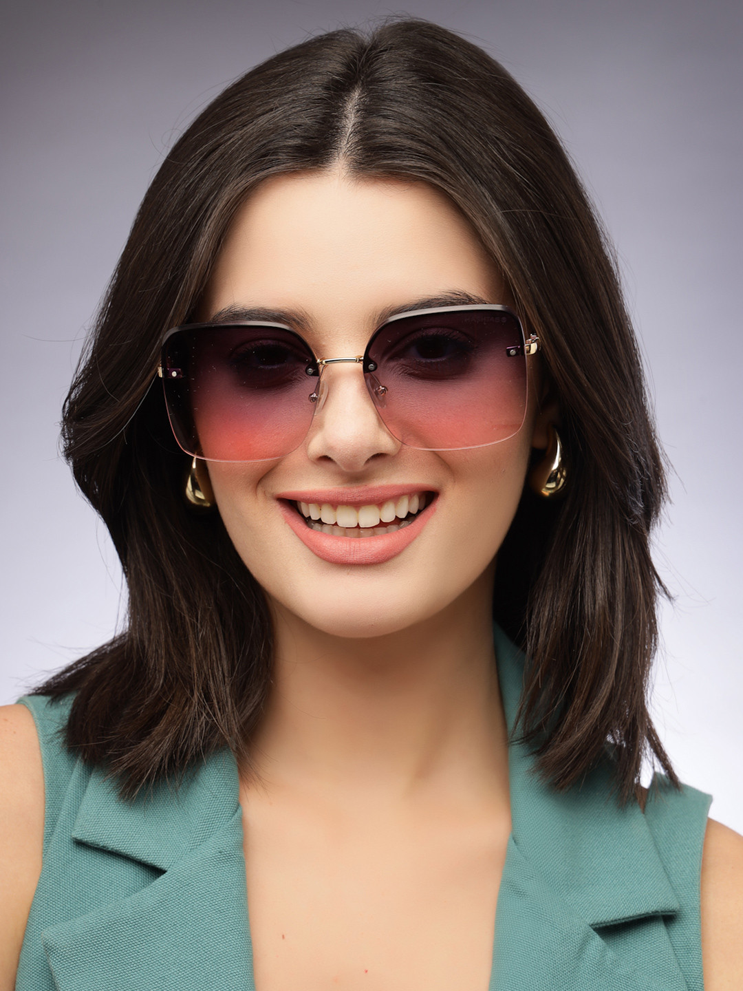 HASHTAG EYEWEAR Women Oversized Sunglasses SEVA-2A945-PNK