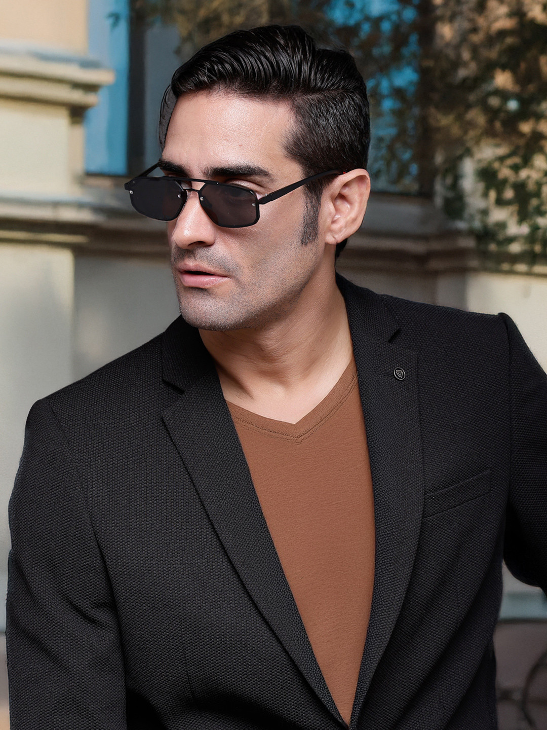 HASHTAG EYEWEAR Men Square Sunglasses with Polarised and UV Protected Lens ICE-S2290-C2