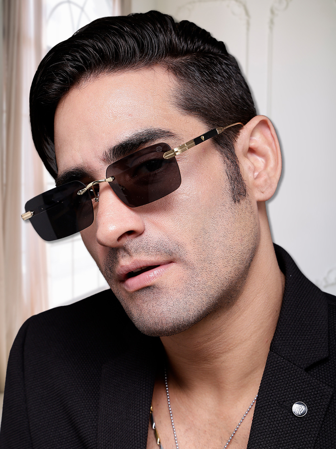 HASHTAG EYEWEAR Men Square Sunglasses with Polarised and UV Protected Lens ICE-S2660-C2