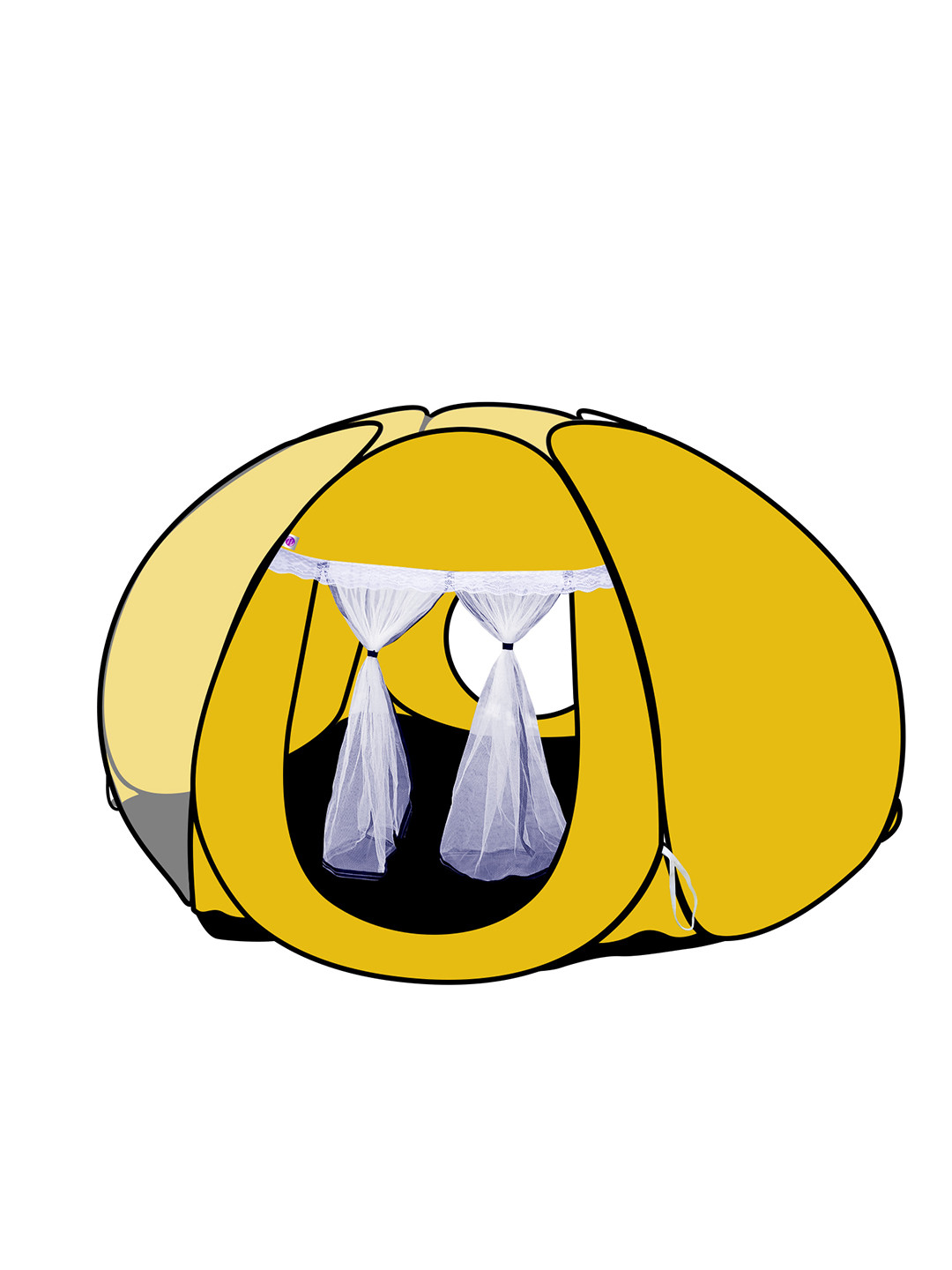 Silver Shine Star Tent Foldable Play House