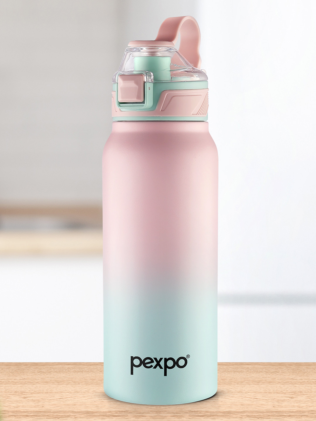 Pexpo AMAZE Pink Colourblocked Stainless Steel Double Wall Vacuum Flask - 740ml