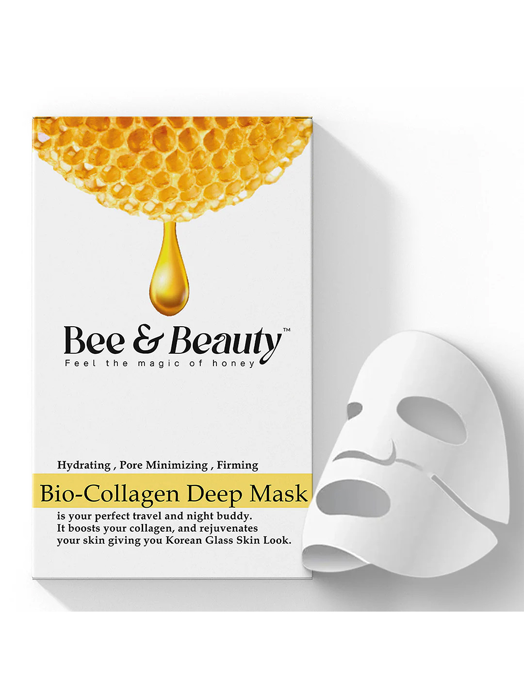 Bee & Beauty Korean Hydrating Bio Collagen Overnight Honey Mask