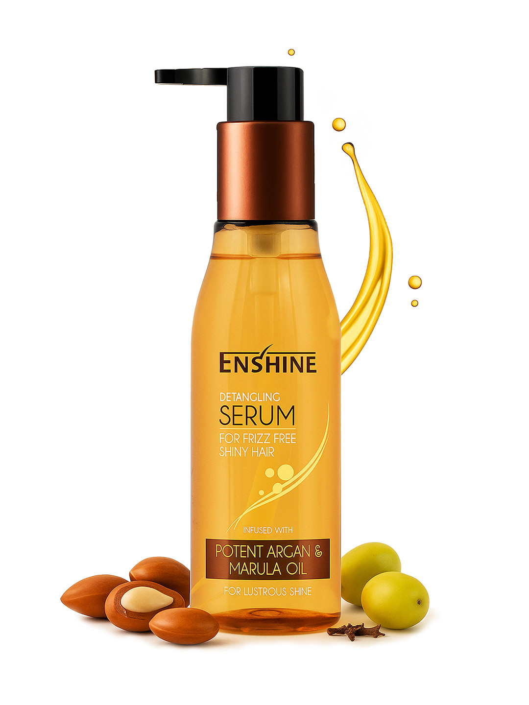 ENSHINE Detangling Hair Serum with Argan and Marula Oil 110ml