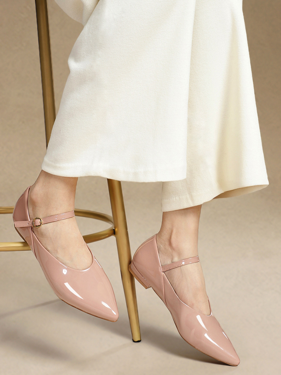 Chemistry Pointed Toe Mary Janes