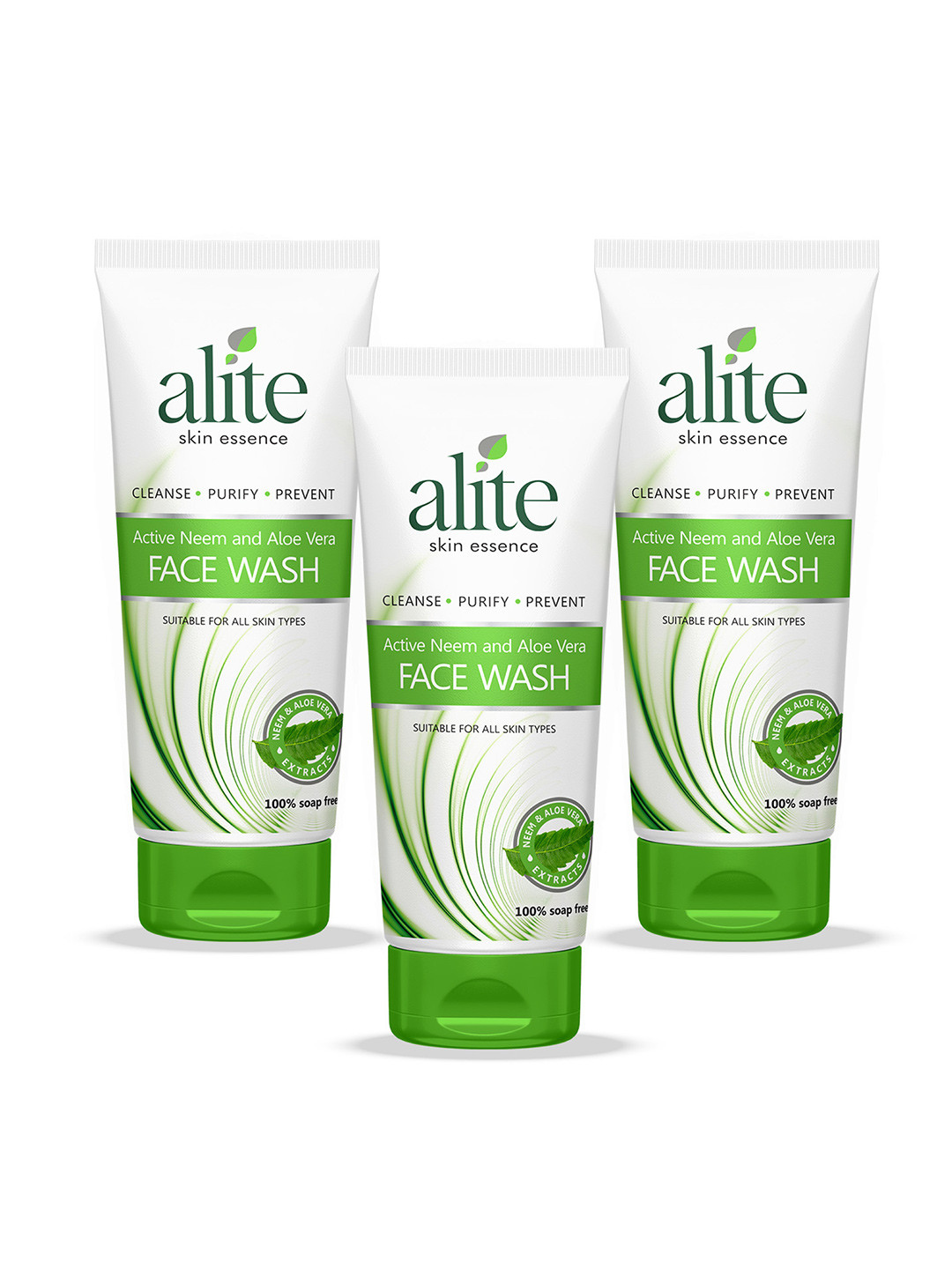 Alite Set Of 3 Skin Essence Active Neem & Aloe Vera Face Wash For Hydrating Skin-70 g Each