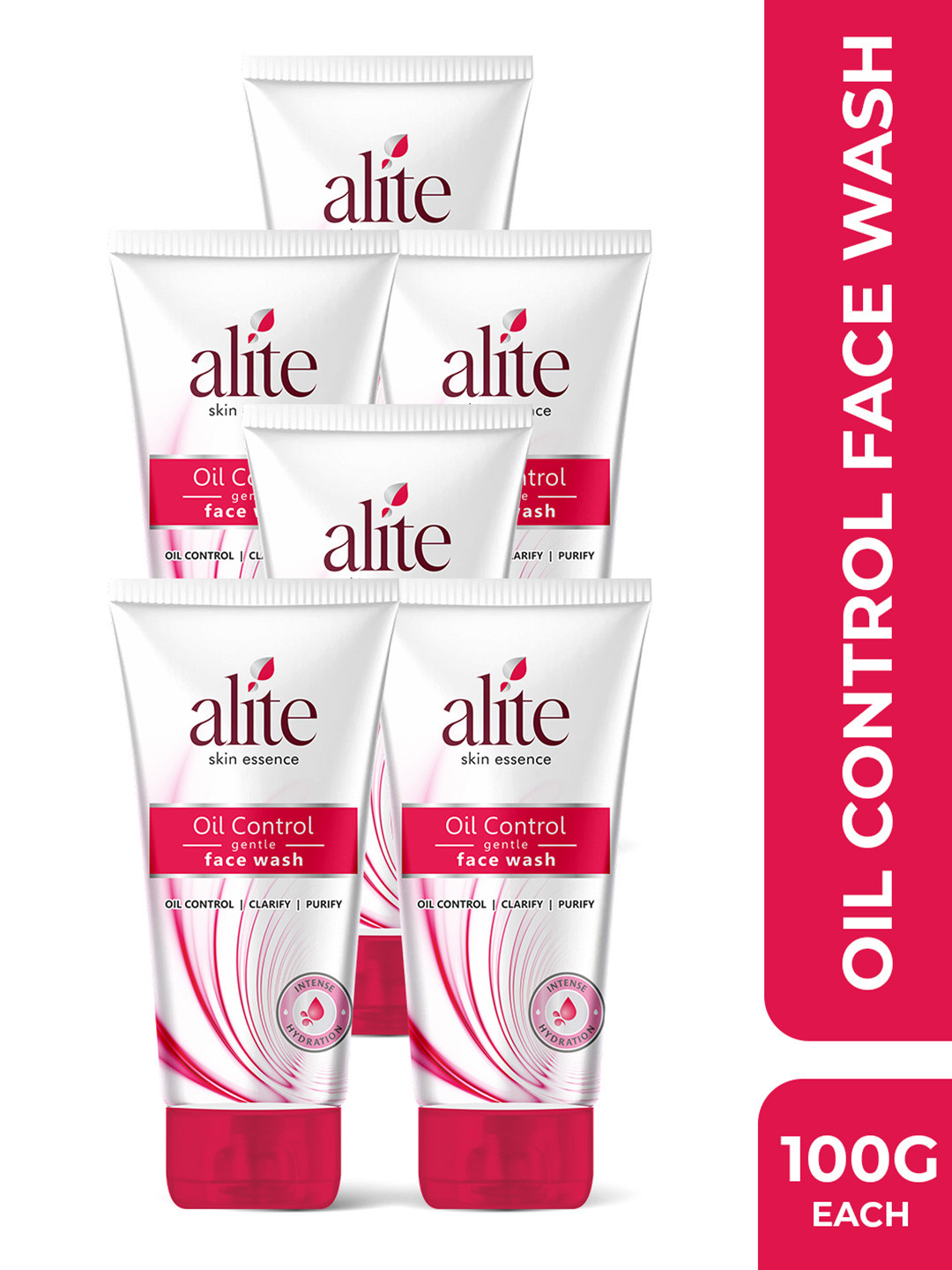 Alite Set Of 6 Skin Essence Excess Oil Control Glycolic Acid Face Wash - 100 g Each