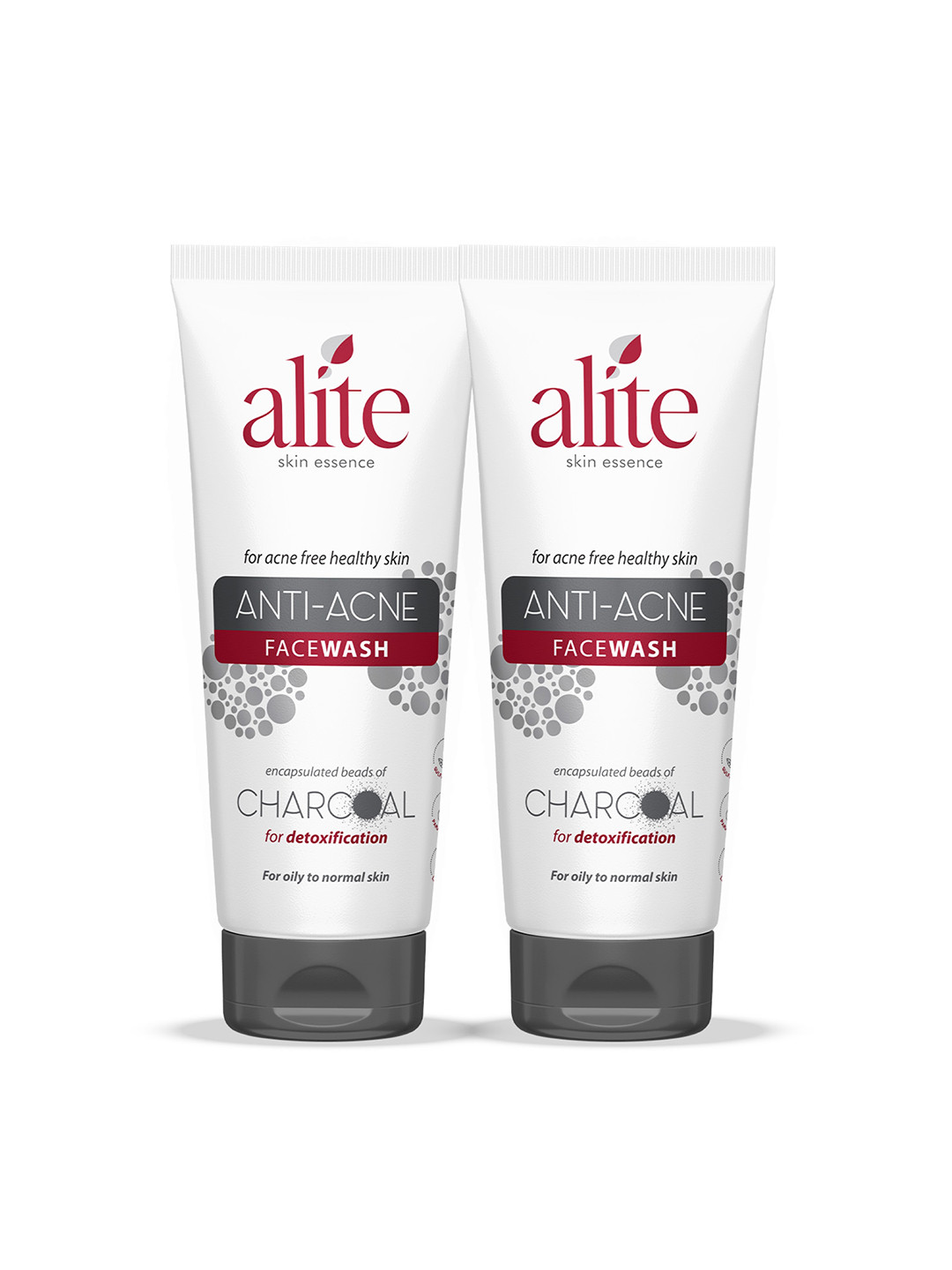 Alite Set Of 2 Skin Essence Anti Acne Face Wash With Charcoal For Detoxification 70 g Each