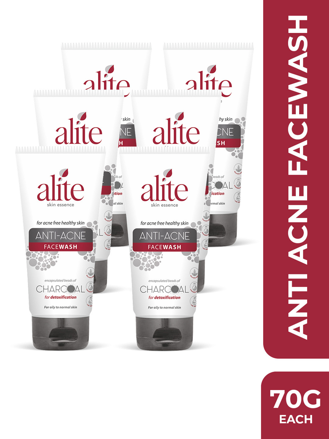 Alite Skin Essence Set Of 6 Anti Acne Glycolic Acid Face Wash 70 g Each