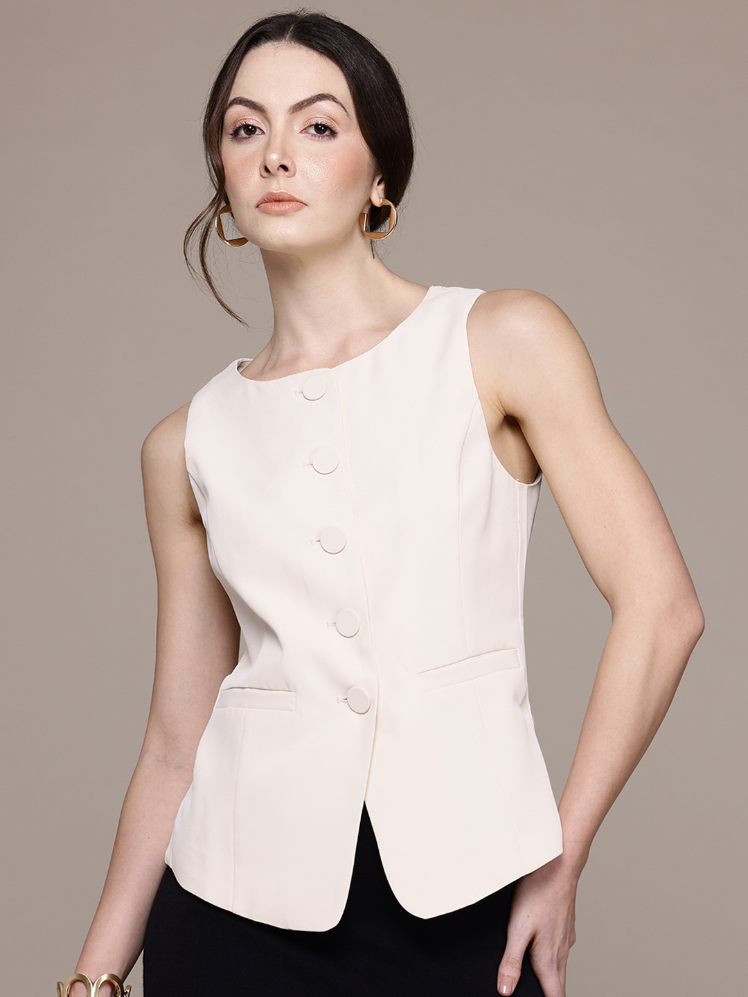 MANGO Suit Waistcoat With Buttons