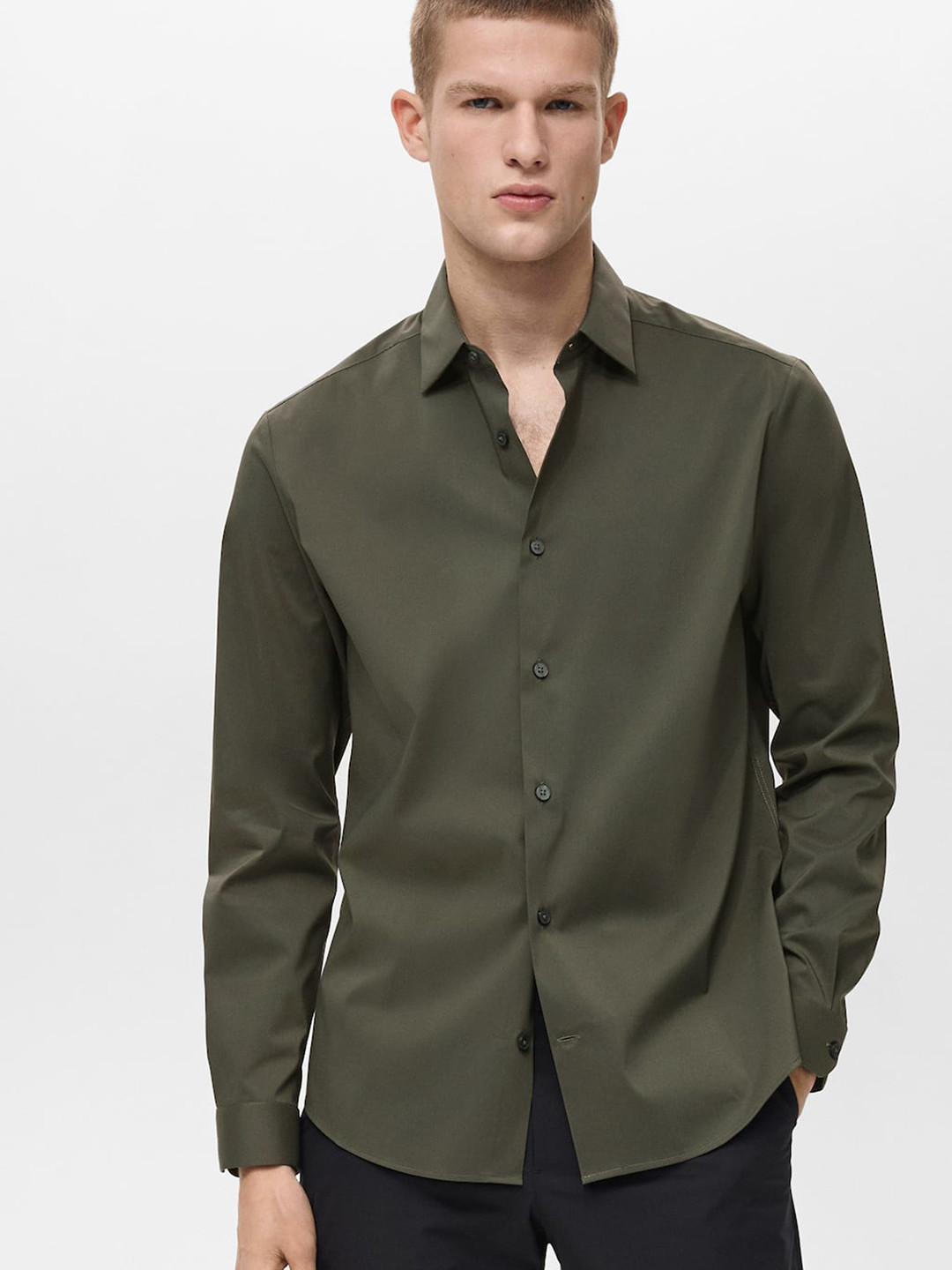 MANGO MAN Comfort Non-Iron Casual Shirt