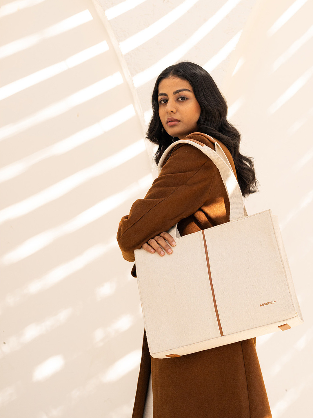 Assembly Iris Womes's Biege Premium Tote Bag