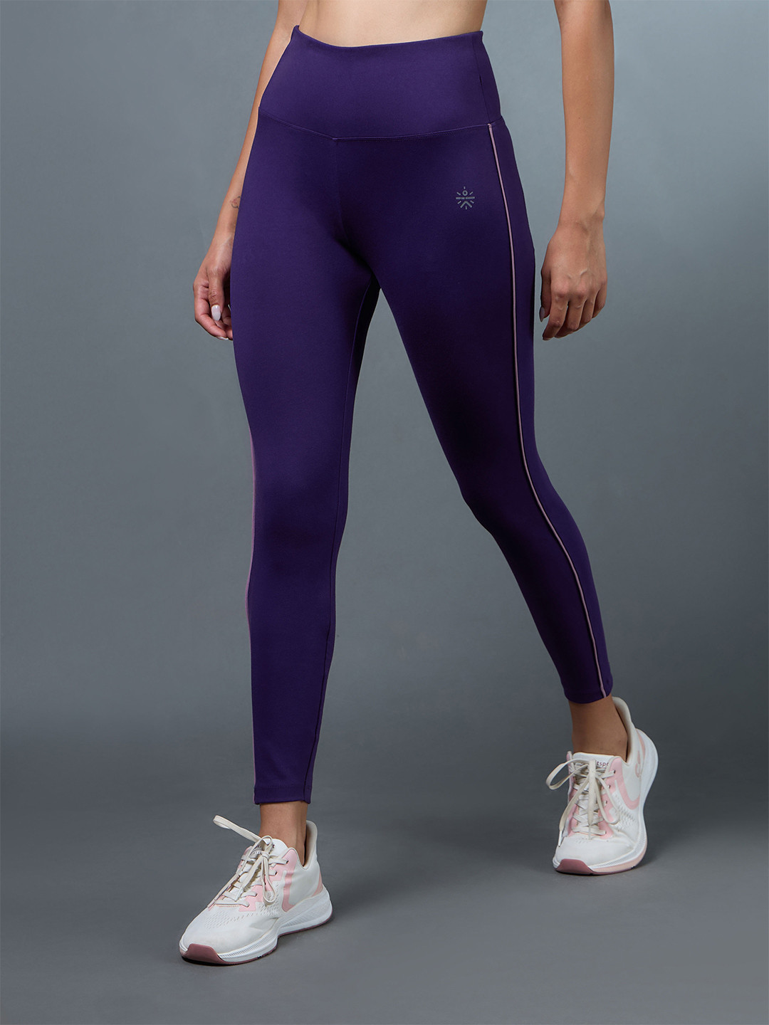 CULT Women's Performance Cotton Purple Tights