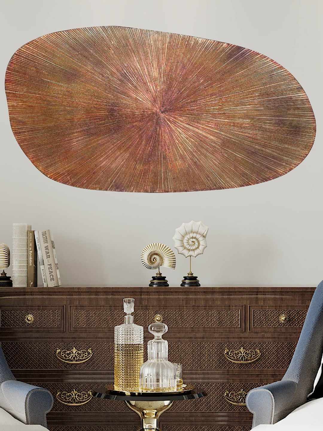 Cocovey Homes Gold-Toned & Brown Other Wall Art