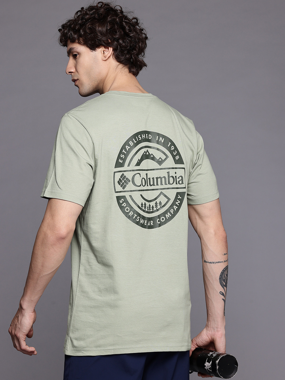 Columbia Men Pure Cotton Typography Print Rapid Ridge Back II T-shirt