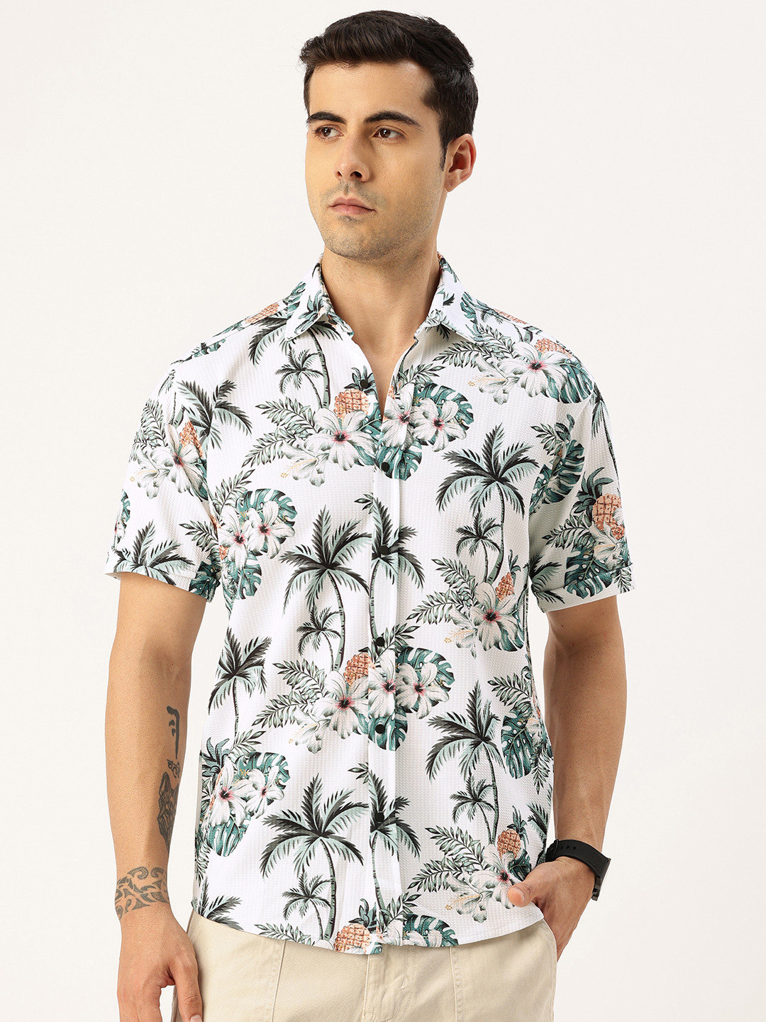 FIFTY TWO Floral Printed Casual Shirt