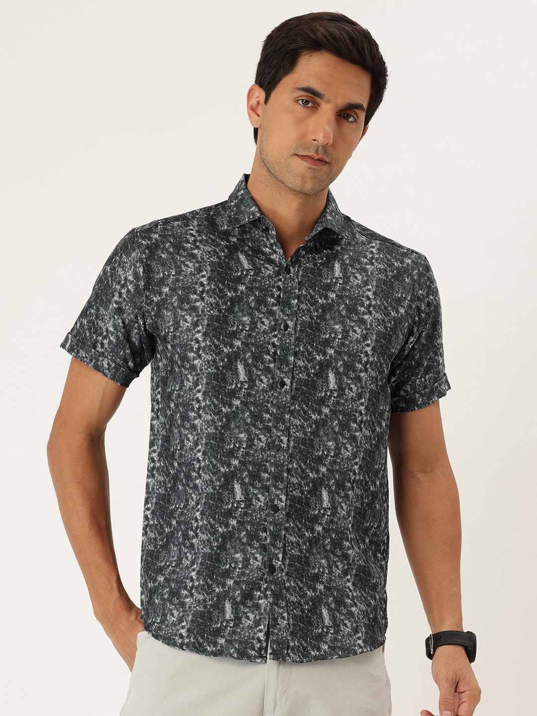 FIFTY TWO Abstract Printed Casual Shirt
