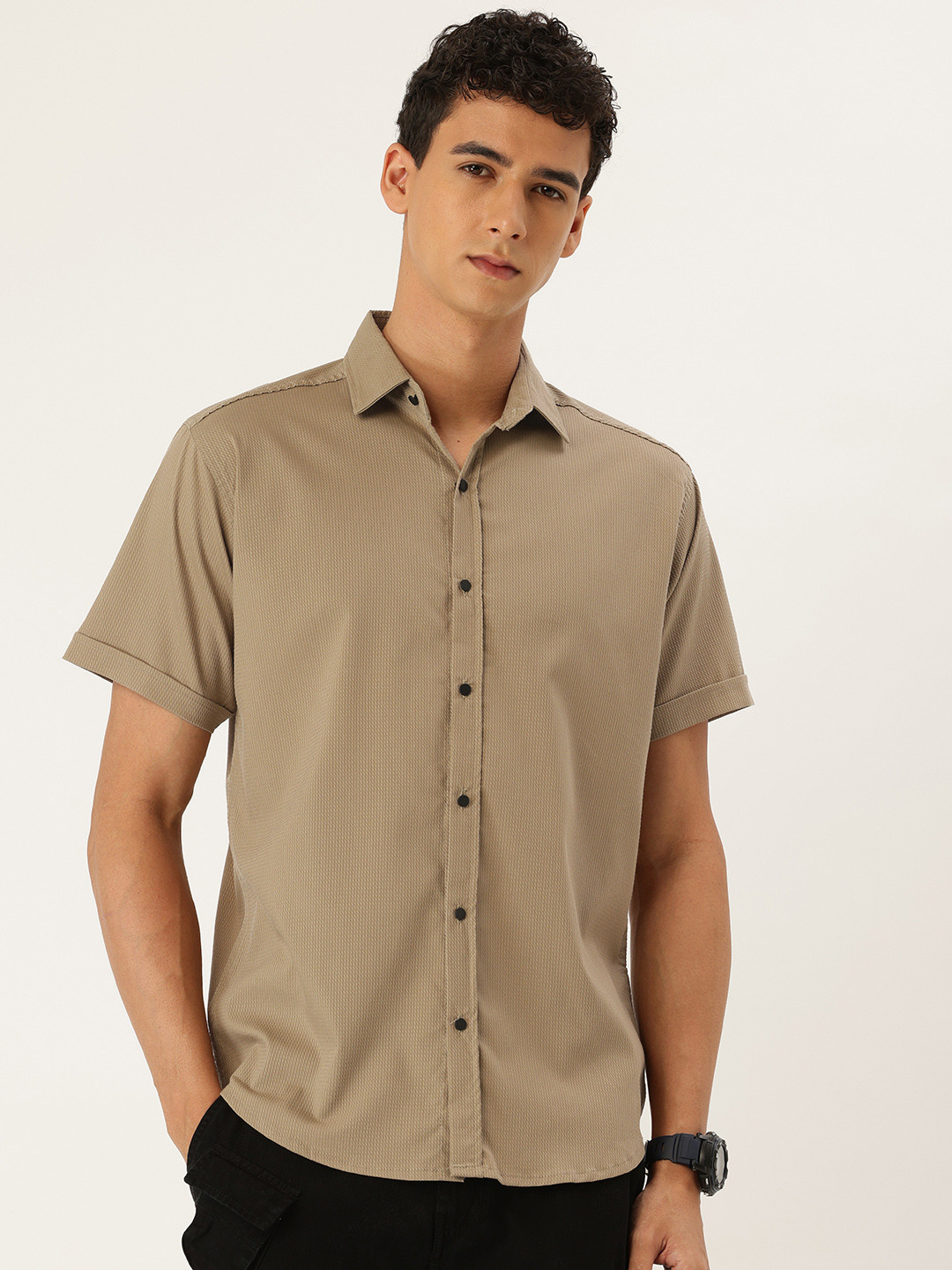 FIFTY TWO Textured Casual Shirt