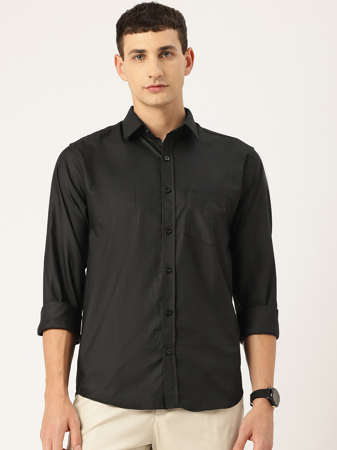 FIFTY TWO Solid Regular Fit Shirt