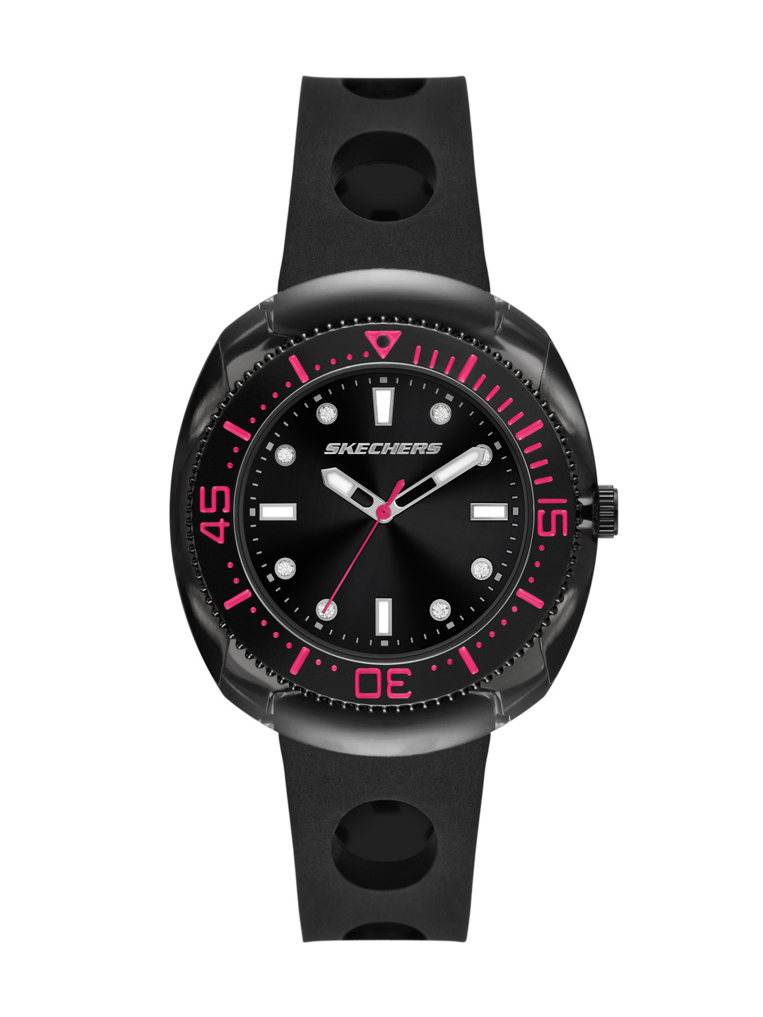 Skechers Women Palmera Embellished Dial Analogue Watch SR6318