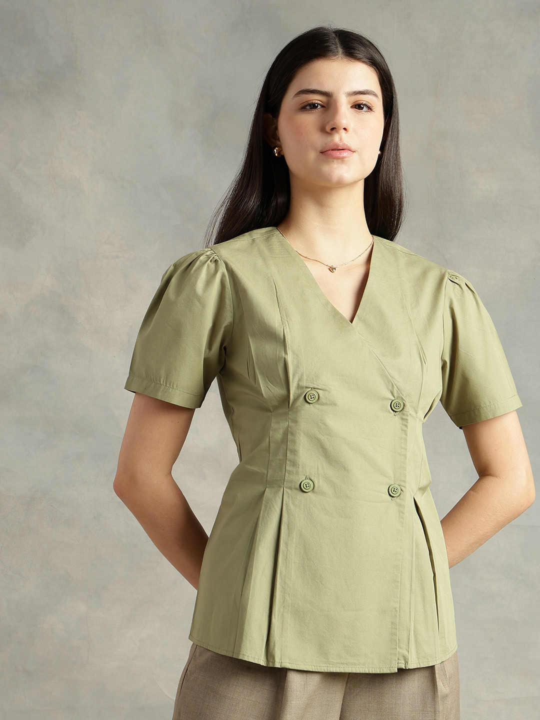 Strong And Brave Women Standard Opaque Formal Shirt