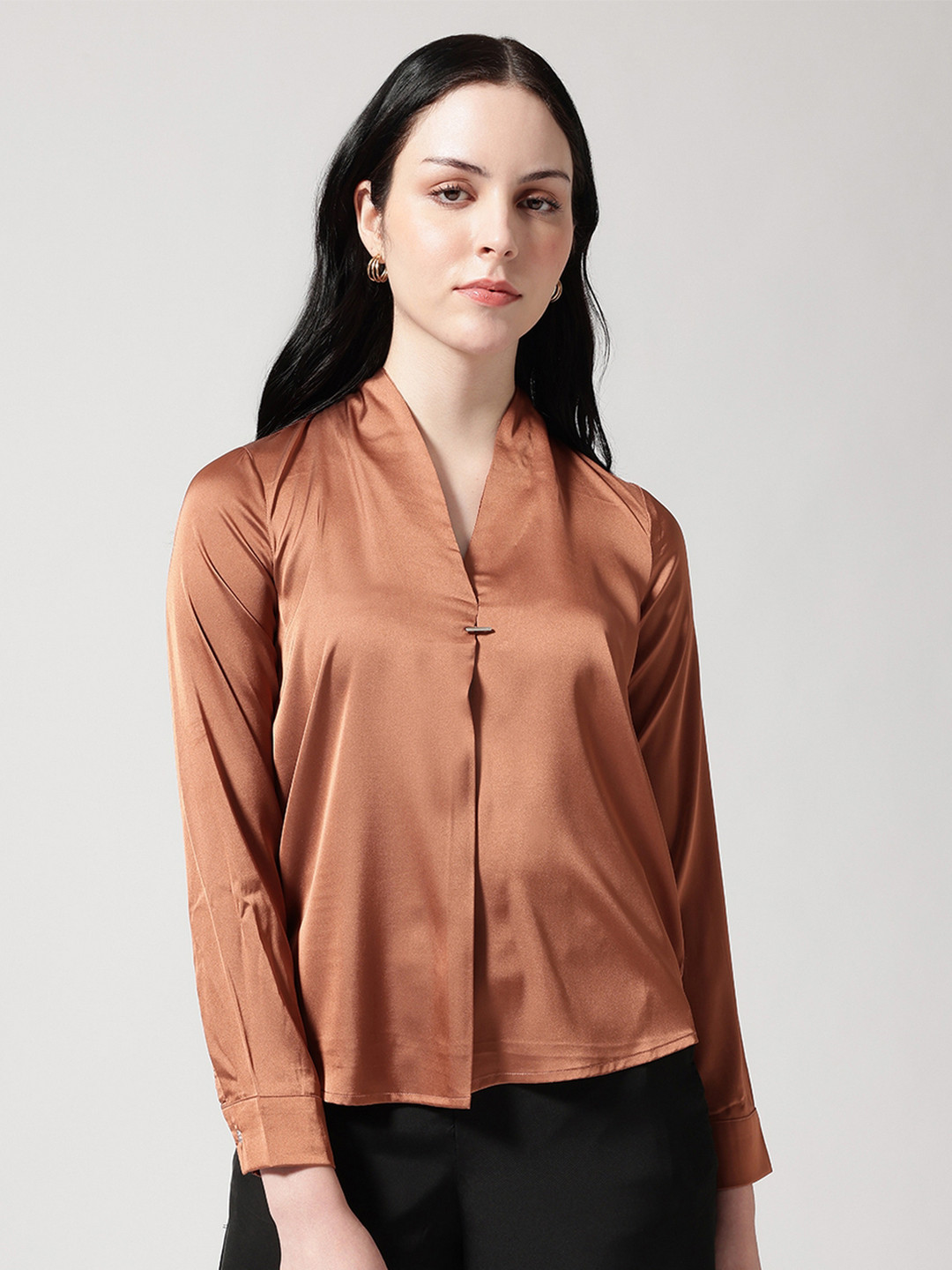 Strong And Brave Satin Top