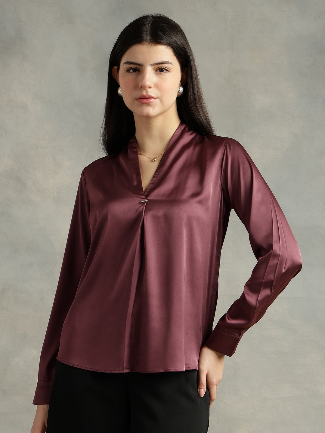 Strong And Brave Satin Top