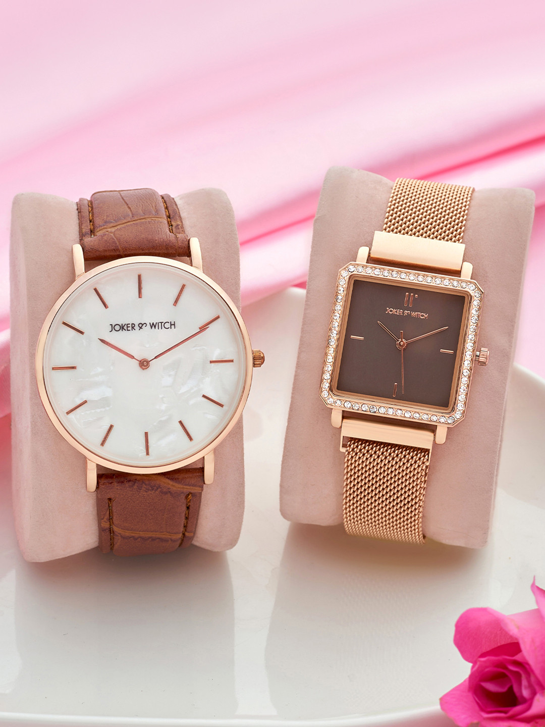 JOKER & WITCH Johnny & June Analogue Couple Watches Giftset