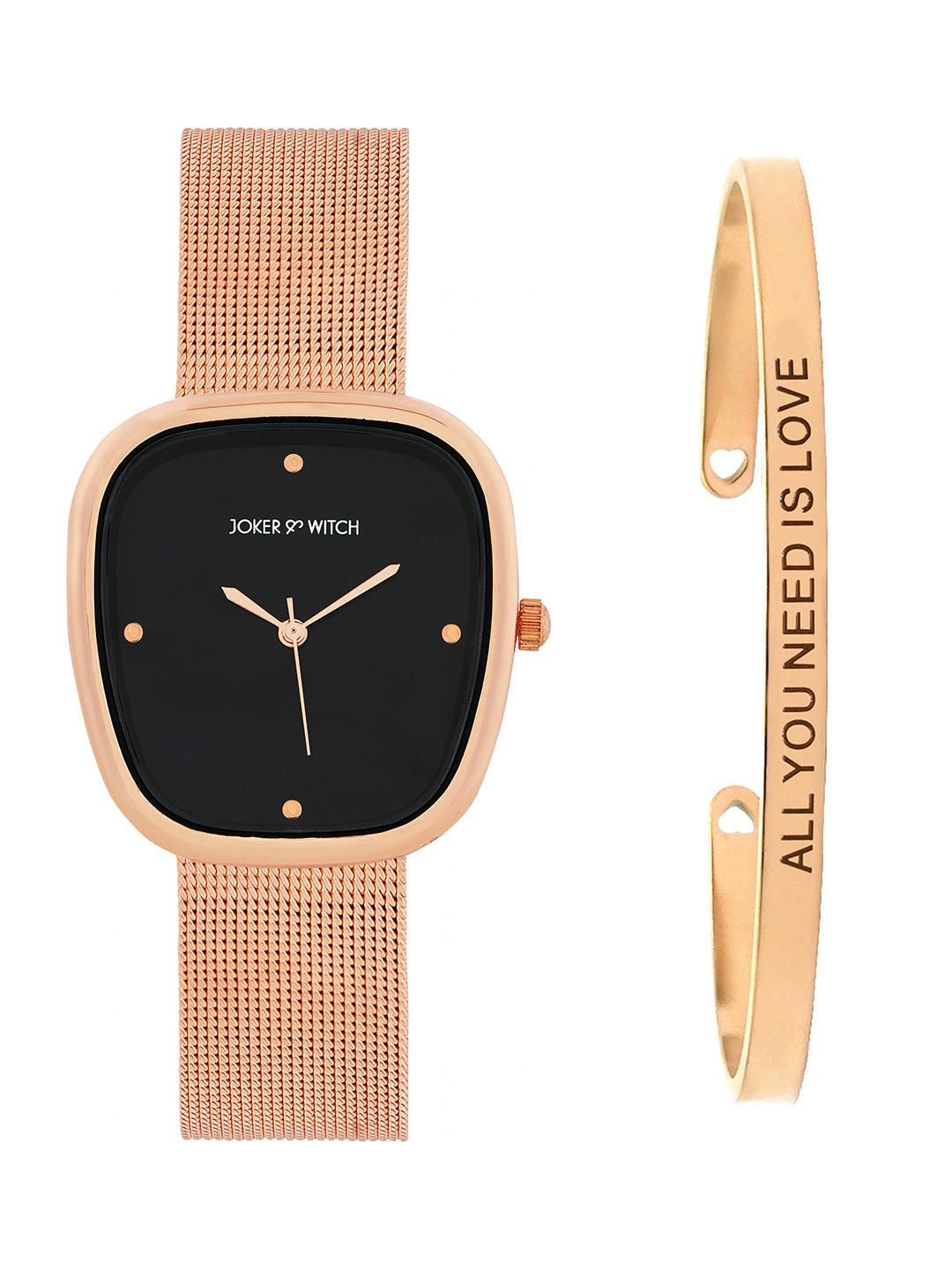 JOKER & WITCH Women Echo Wave Watch Bracelet Stack Gift Set JWBS1103