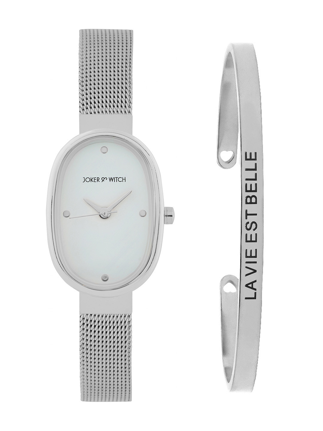 JOKER & WITCH Women Onyx Glow Watch Bracelet Stack Gift Set JWBS1088