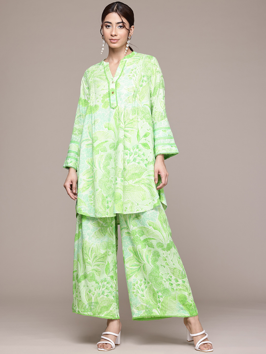 aarke Ritu Kumar Ophellia Kurti With Palzzo Co-Ord Set